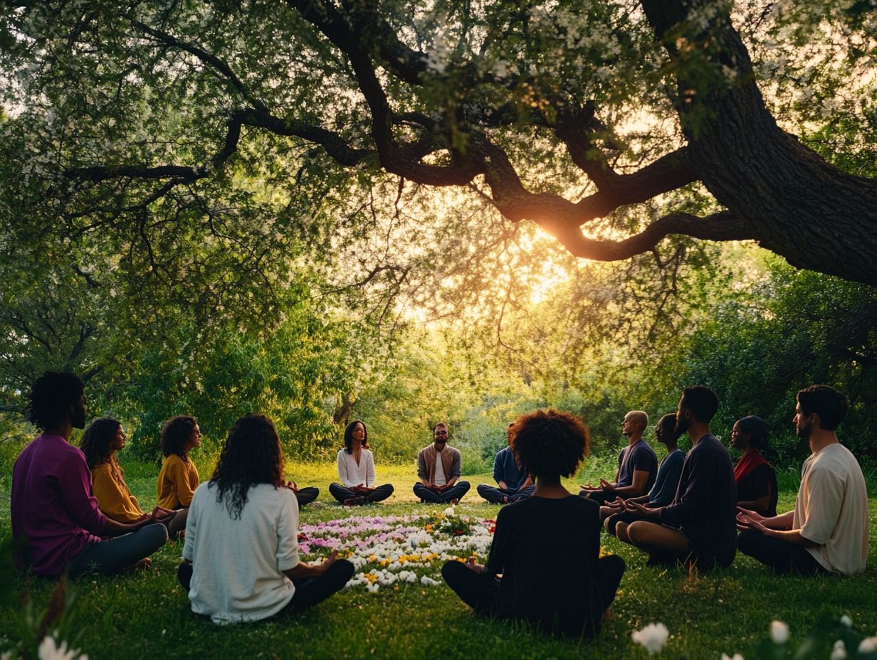 A serene landscape symbolizing mindfulness and stress reduction