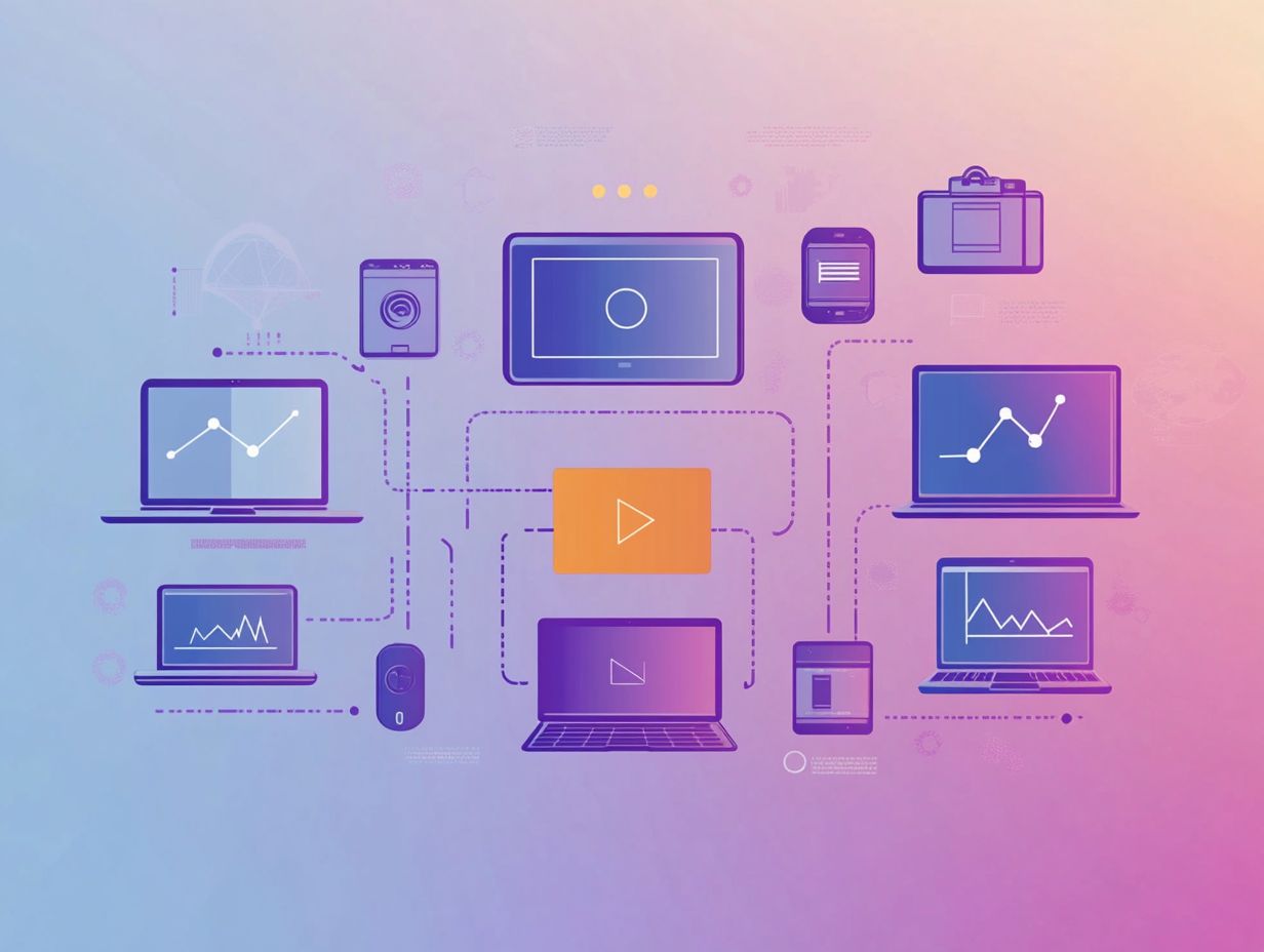 A visual representation of technological advancements in e-learning, showcasing AI and gamification