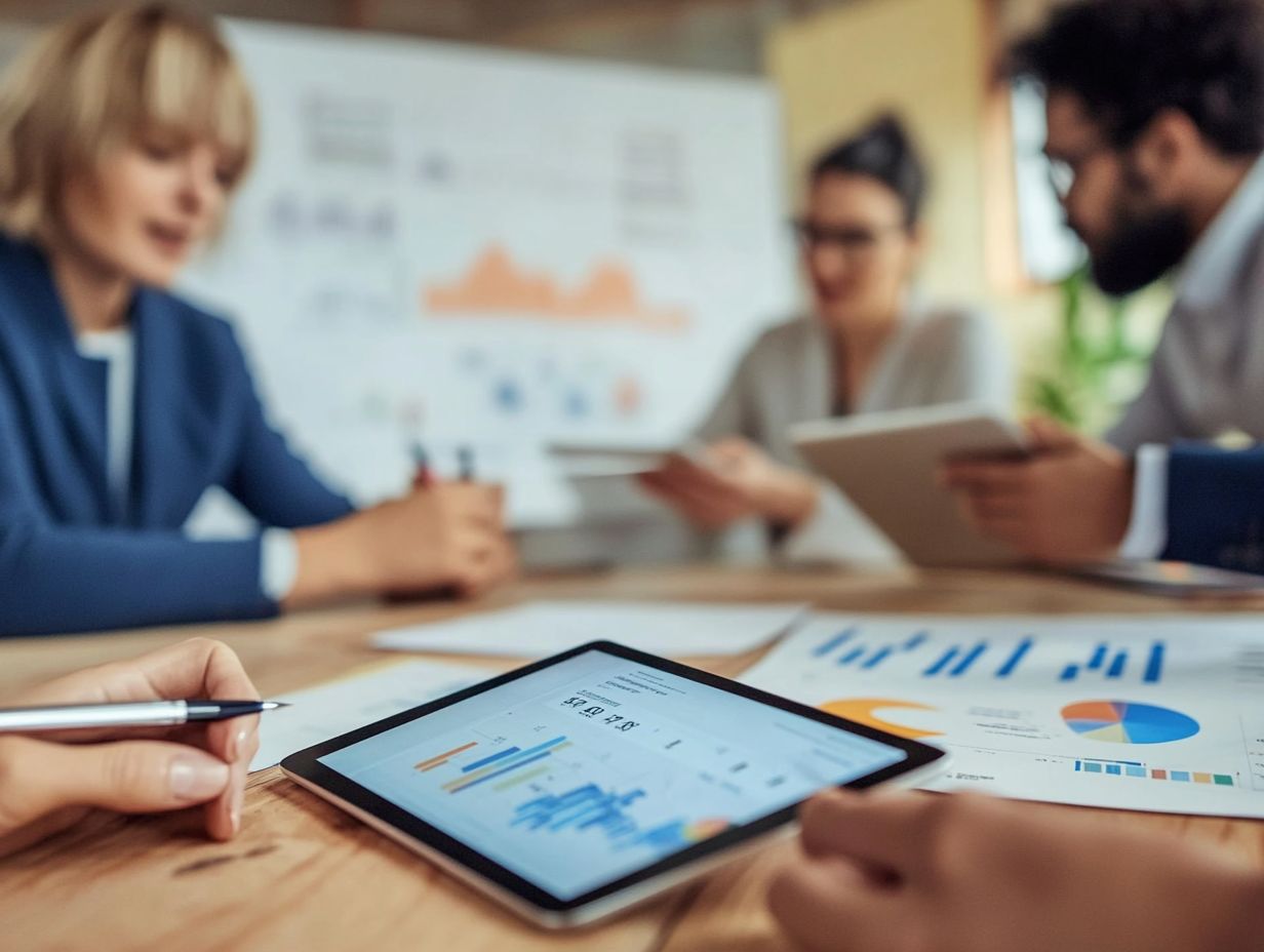 Visual representation of metrics and indicators used in performance management.